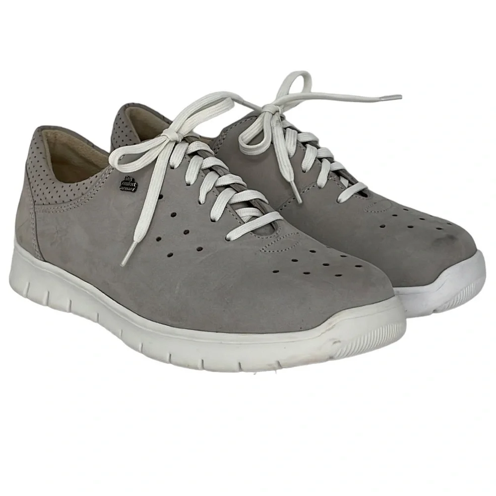 Finn Comfort Shoes NWOT Gray Sneaker Lace Up Size EU 35 US 5